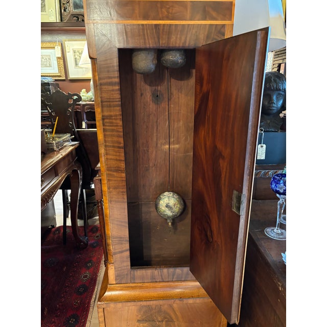 Mid 19th Century Antique Scottish Mahogany Grandfather Longcase Clock by David Wilson, Stewarton, C. 1860 [Lc] For Sale - Image 5 of 12
