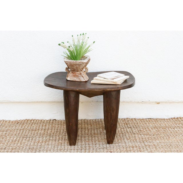 Wood Large Farmhouse Style African Senufo Table For Sale - Image 7 of 7