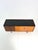 Vintage Two-Tone Wood Sideboard with Black Glass Top, 1960s For Sale - Image 6 of 18