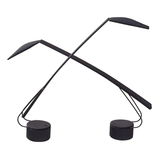 Postmodern Italiana Luce Dove Table Lamps by Mario Barbaglia and Marco Colombo, Pair For Sale