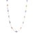 Unique Tanzanite and Tourmaline Station Necklace Crafted in 18k Yellow Gold For Sale