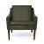 Mr. Olsen lounge chair solid walnut pickle green leather by warm nordic dimensions: d81 x w79 x h 78 cm material: textile...