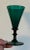 Antique set of six Bristol emerald green wine glasses each measuring 5" tall x 2 5/8" diameter. Good condition and nice...