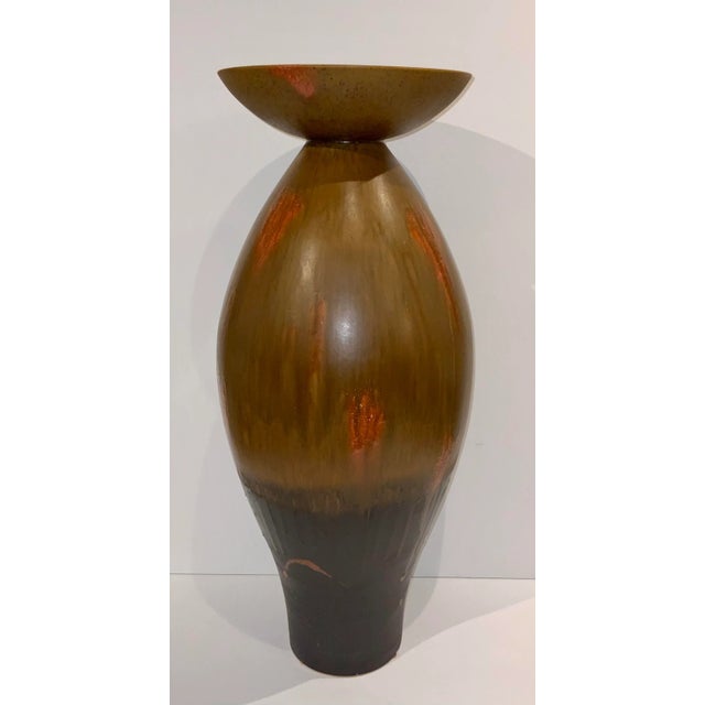 Global Views Organic Modern Large Flare Top Melon Vase For Sale In Atlanta - Image 6 of 6