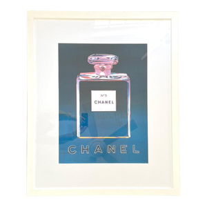 Framed Vintage Chanel Poster After Andy Warhol, Circa 1997