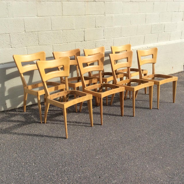 1950s Mid Century Modern Heywood Wakefield Dining Room Chairs Set Of 8 Chairish