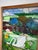 Large Stained Glass Panel with Swan Landscape For Sale - Image 6 of 7