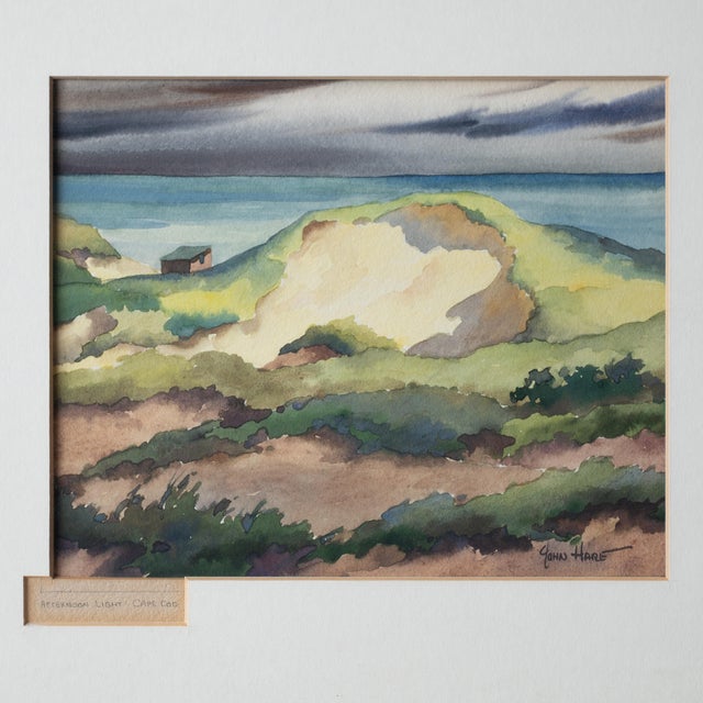 Traditional John Cuthbert Hare Watercolor Paintings - Cape Cod and Provencetown - Set of 2 For Sale - Image 3 of 5