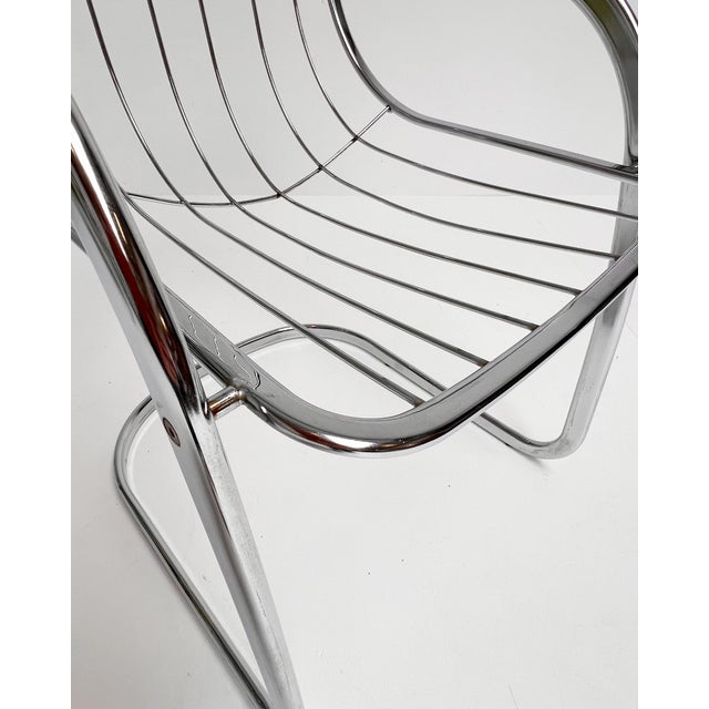 Vintage Chrome Wire Chairs by Gastone Rinaldi for Rima, 1960s, Set of 4 For Sale - Image 10 of 15