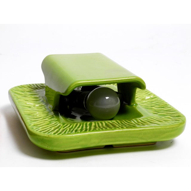 Orange and Green Glazed Ceramic Wall Lights from Kaiser Leuchten, 1960s, Set of 2 For Sale - Image 16 of 18