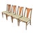 Broyhill Brasilia Mid-Century Modern Sculpted Walnut Dining Chairs, Set of Four For Sale