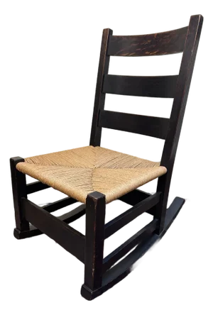 Early 20th Century Gustav Stickley Oak Rocking Chair Model No. 305