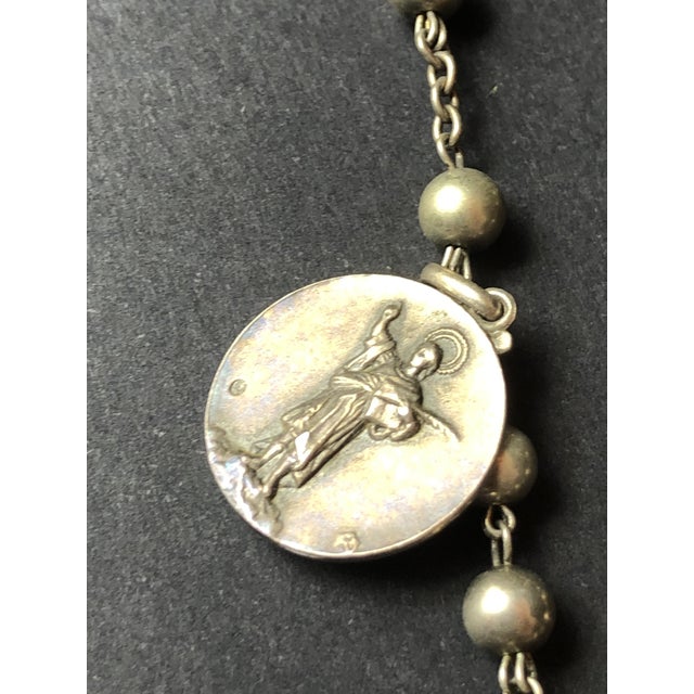 Silver Antique Silver Rosary, 1890 For Sale - Image 8 of 11