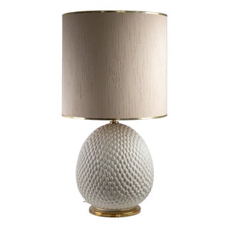 Large Vintage Italian Ceramic Table Lamp, 1970s For Sale