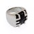 Contemporary Cartier Le Baiser du Dragon Onyx 18k White Gold Ring Size 52 US 6 For Sale - Image 3 of 5