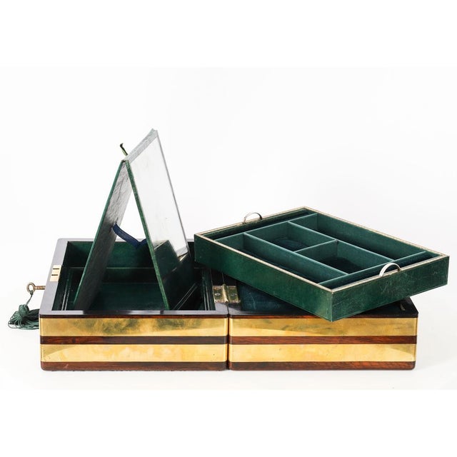 Antique Victorian Gonçalo Alves Jewellery Casket from F. L. Hausburg, 1800s For Sale - Image 3 of 18