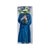 About the painting: this artwork presents a striking figure cloaked in a vibrant blue trench coat, holding an exuberant...