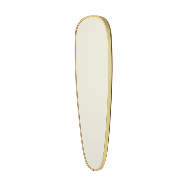 Vintage Rockabilly Freeform Mirror in Gold, 1950s For Sale - Image 12 of 13