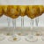 Mid-Century Hollywood Regency German Amber Hand Cut Crystal Wine Glasses - Set of 8. For Sale - Image 4 of 12