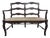 1960s French Country Natural Rush Bench For Sale