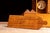 Wood Vintage Black Forest Tramp Art Uranium Mantel Clock For Sale - Image 7 of 14