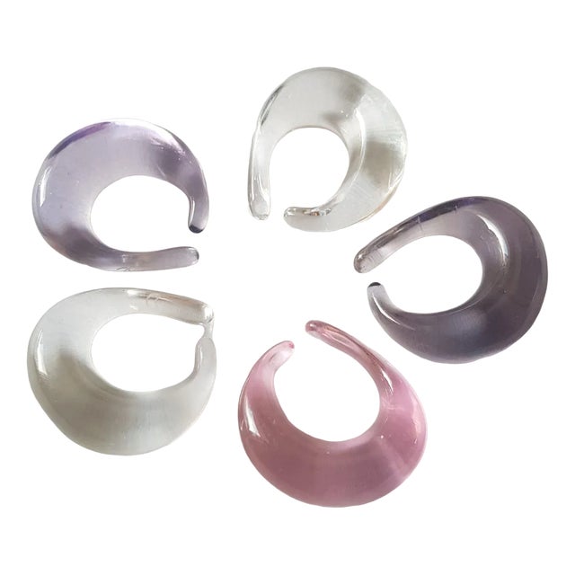 Vintage Napkin Holders in Original Box from Baccarat, Set of 5 For Sale