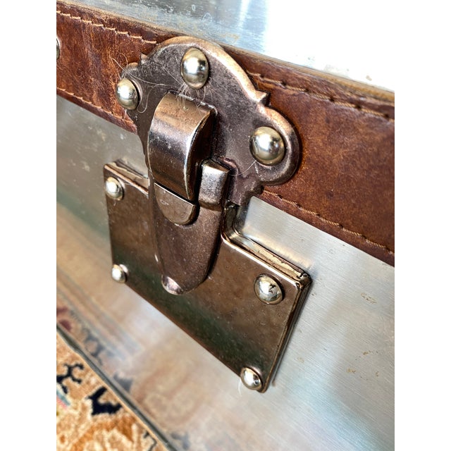 Restoration Hardware Richards' Trunk Coffee Table Aluminum Chairish