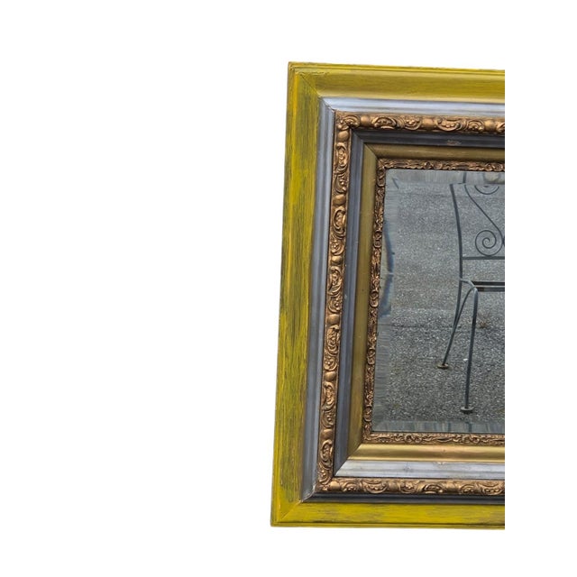 19th Century Italian Hand Painted Rectangular Wall Mirror. For Sale - Image 13 of 13