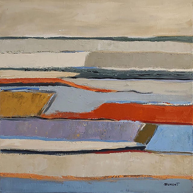 Beige l'Esquisse Du Silence, Abstract Landscape, Contemporary, Framed by Sophie Dumont For Sale - Image 8 of 8