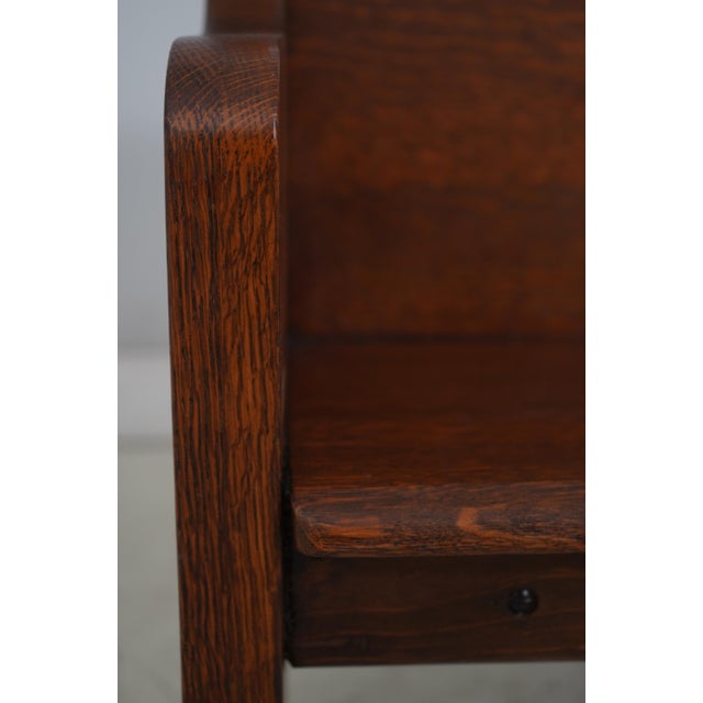 Antique Approx. 6 Ft Solid Oak Church Pew For Sale - Image 13 of 18