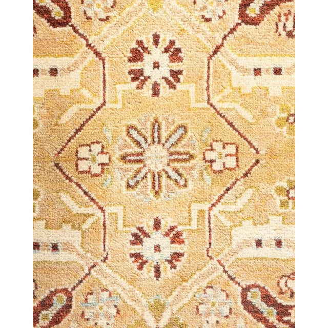 Traditional Mogul, One-of-a-Kind Hand-Knotted Area Rug in Ivory, 6' 2" x 9' 2" For Sale - Image 3 of 8