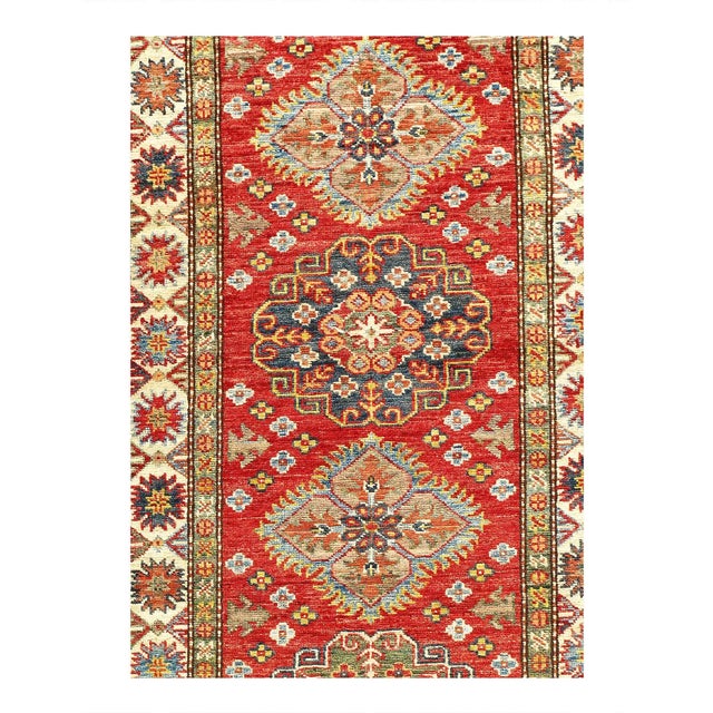 Kazak is a modern shape of old Caucasian rugs which strictly adheres to traditional design elements of the Caucasus. It...