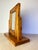 American Vintage Handmade Carved Pine Tabletop Picture Frame on Stand, Rustic Folk Art Photo Display For Sale - Image 3 of 11