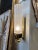Modern Murano Glass and Brass Barber Style Sconces - A Pair For Sale - Image 3 of 9