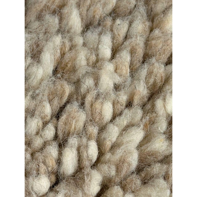 Beige Vintage Hand Knotted Moroccon Rug For Sale - Image 8 of 12