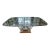 Vintage Art Deco Style Painted Iron "Butterfly" Dining Table - Glass Top For Sale