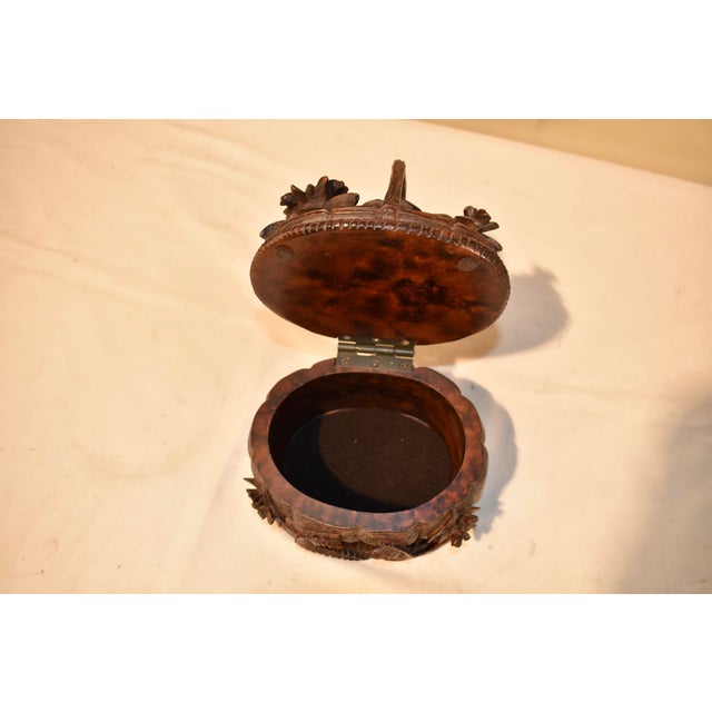 Circa 1990's cast resin and hand finished jewelry box by Oklahoma Casting Company. This is a wonderful jewelry or trinket...