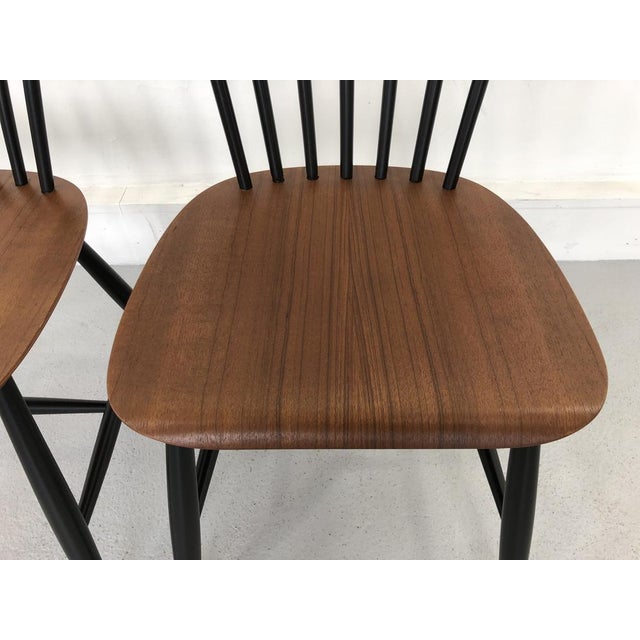 Set of Swedish Chairs Teak by S. E. Fryklund for Hagafors, 1960s For Sale - Image 10 of 16