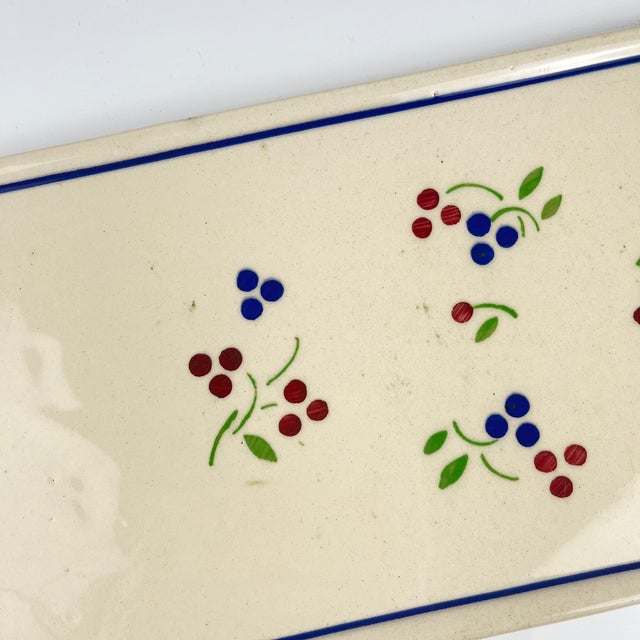 Cream Odile Cake Plate from KG Lunéville, 1920s-1930s For Sale - Image 8 of 10