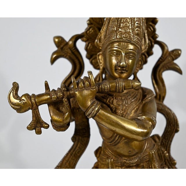 Indian Artist, Krishna, Late 19th Century, Bronze For Sale - Image 9 of 18