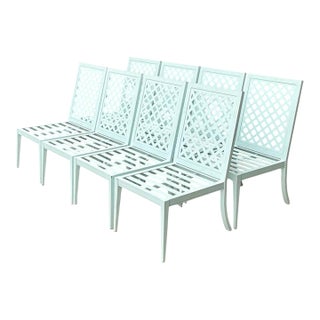Vintage McKinnon and Harris Trellis Dining Chairs - Set of Eight For Sale