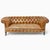 English Circa 1930s English Chesterfield Tufted Leather Sofa in Original Distressed Tan Leather For Sale - Image 3 of 9