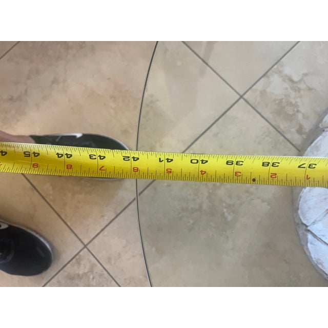 Vintage Native American Indian Wood Rawhide Stretched Leather Drum and Glass Coffee Table For Sale - Image 11 of 12