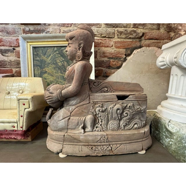 Early 19th Century Early 19th Century Indonesian Terracotta Sculpture | Antique Southeast Asian Earthenware | Circa 1820 For Sale - Image 5 of 11