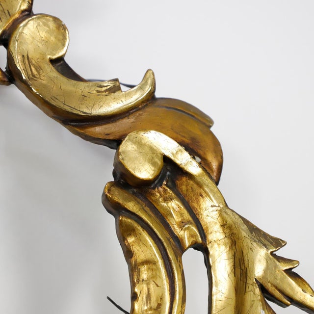 Mexican Mexican Baroque Mirror Frame, Handmade in wood, Gold Leaf, Early 19th Century For Sale - Image 3 of 5