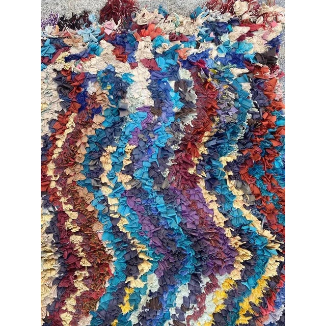 Moroccan Boucherouite Rug For Sale - Image 9 of 16
