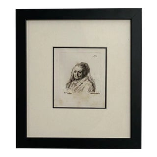 Late 18th Century Rembrandt Etching #27, by Francesco Novelli For Sale