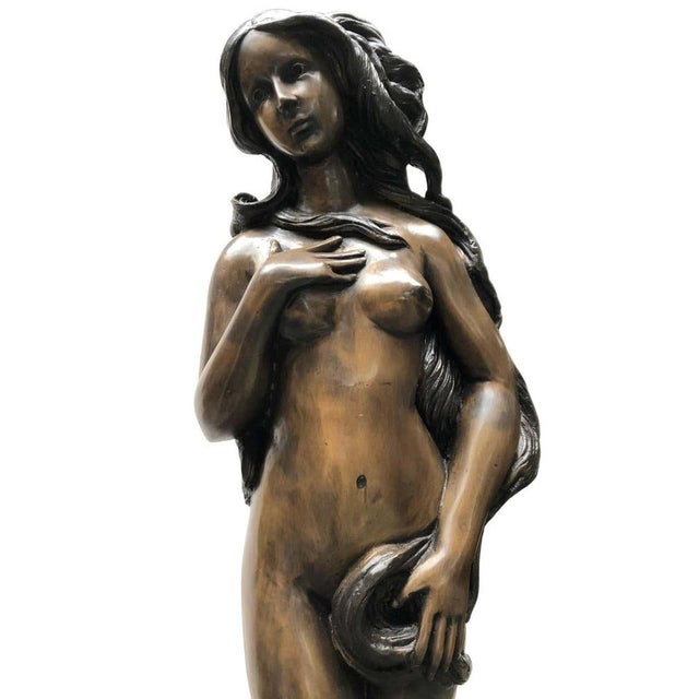 Bronze Nude Female Fountain, 20th-Century For Sale - Image 9 of 15