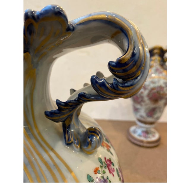 Late 19th Century Late 19th Century Naples Capodimonte Porcelain Armorial Urns - A Pair For Sale - Image 5 of 13