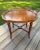 Thomasville Wooden Oval Side Table With Bamboo Style Legs For Sale - Image 4 of 14